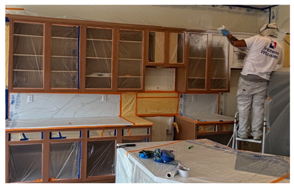 painting-cabinets kitchen cabinets painting with modern hardware